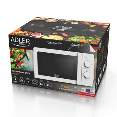 Микроволновая печь Adler AD 6205 20 л 98813180 Микроволновая печь Adler AD 6205 20 л 98813180