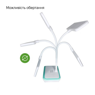 Настольная лампа Weidasi WD-6048 5W 153lm USB 5V White Настольная лампа Weidasi WD-6048 5W 153lm USB 5V White