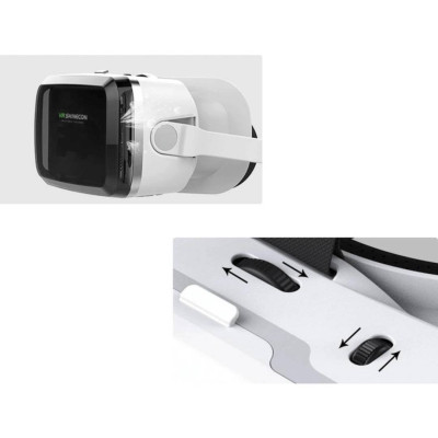 Очки-шлем виртуальной реальности Shinecon VR SC-G04BS Black White Очки-шлем виртуальной реальности Shinecon VR SC-G04BS Black White
