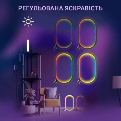 Настольная лампа ночник Inspire RGB SAL-053 Bluetooth Черный Настольная лампа ночник Inspire RGB SAL-053 Bluetooth Черный