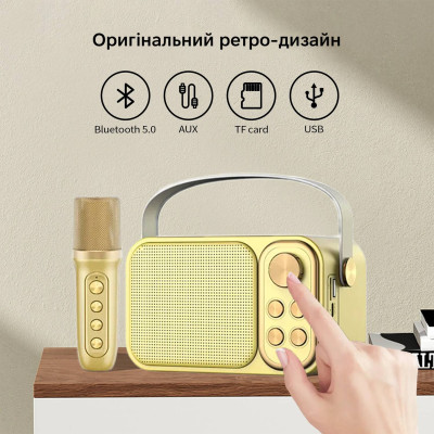 Портативная караоке-система Inspire YS-105 Gold Портативная караоке-система Inspire YS-105 Gold
