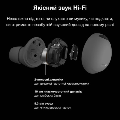 Бездротові навушники Inspire Buds2 Pro Black Бездротові навушники Inspire Buds2 Pro Black