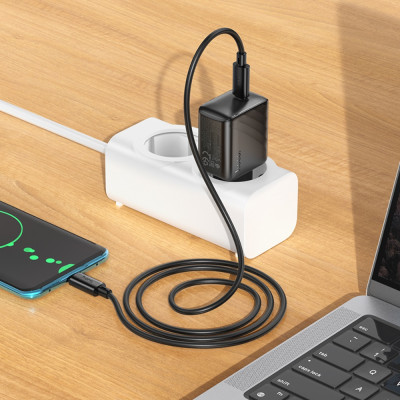 Зарядний пристрій Hoco CS24A PPS 3.3-11V 2.75A PD/QC 20W 1USB-C Black (35884_3605554) Зарядний пристрій Hoco CS24A PPS 3.3-11V 2.75A PD/QC 20W 1USB-C Black (35884_3605554)