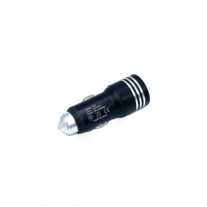 Автомобільний зарядний пристрій у прикурювач Veron Car Charger 2.4 A 2 USB Чорний (A-01)