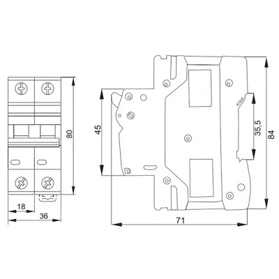 Устройство защиты от перепадов напряжения Lightwell LD-40 2P 1000V (301039) Устройство защиты от перепадов напряжения Lightwell LD-40 2P 1000V (301039)