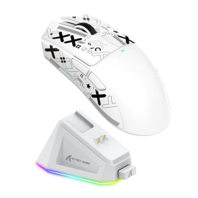 Миша бездротова ігрова Attack Shark X11 PAW3311 22000 DPI 2,4G+Bluetooth White Миша бездротова ігрова Attack Shark X11 PAW3311 22000 DPI 2,4G+Bluetooth White
