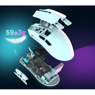 Миша бездротова ігрова Attack Shark X11 PAW3311 22000 DPI 2,4G+Bluetooth White Миша бездротова ігрова Attack Shark X11 PAW3311 22000 DPI 2,4G+Bluetooth White