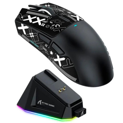Мышь беспроводная игровая Attack Shark X11 PAW3311 22000 DPI 2,4G+Bluetooth Black Мышь беспроводная игровая Attack Shark X11 PAW3311 22000 DPI 2,4G+Bluetooth Black
