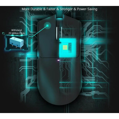 Мышь беспроводная игровая Attack Shark X11 PAW3311 22000 DPI 2,4G+Bluetooth Black Мышь беспроводная игровая Attack Shark X11 PAW3311 22000 DPI 2,4G+Bluetooth Black