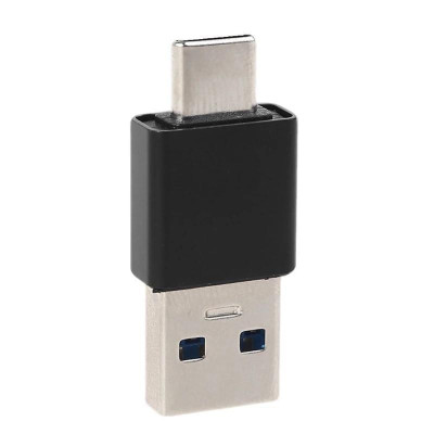 Адаптер-перехідник PWR USB-тато на Type-C-тато Black (H051311)