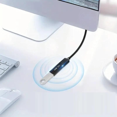 Адаптер-перехідник PWR USB-мама на USB-мама 3.0 Black (H051313) Адаптер-перехідник PWR USB-мама на USB-мама 3.0 Black (H051313)