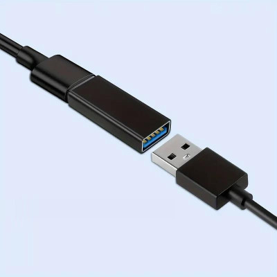 Адаптер-перехідник PWR USB-мама на USB-мама 3.0 Black (H051313) Адаптер-перехідник PWR USB-мама на USB-мама 3.0 Black (H051313)
