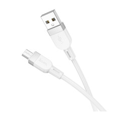 Кабель синхронизации Hoco X109 Silicone USB to МicroUSB 2.4A 1 м White (35926_3605831)