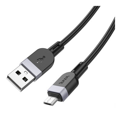 Кабель синхронізації Hoco X109 Silicone USB to MicroUSB 2.4A 2 м Black (35927_3605833) Кабель синхронізації Hoco X109 Silicone USB to MicroUSB 2.4A 2 м Black (35927_3605833)