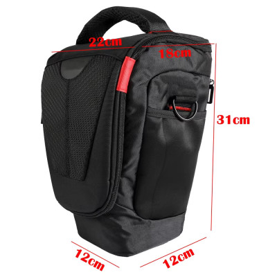 Сумка для фотоаппарата Canon 31х18х22 см​​​​​​​ Black-Red (IBF082BR)