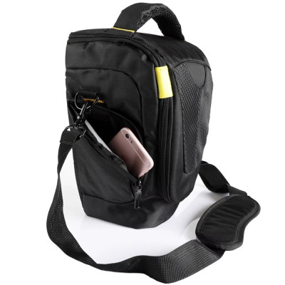 Сумка для фотоаппарата Nikon 31х18х22 см Black-Yellow (IBF082BY) Сумка для фотоаппарата Nikon 31х18х22 см Black-Yellow (IBF082BY)