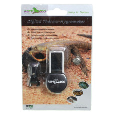 Цифровий гігрометр-термометр Repti-Zoo LCD з водозахистом IPX4 Чорний (RZ-SH125B)