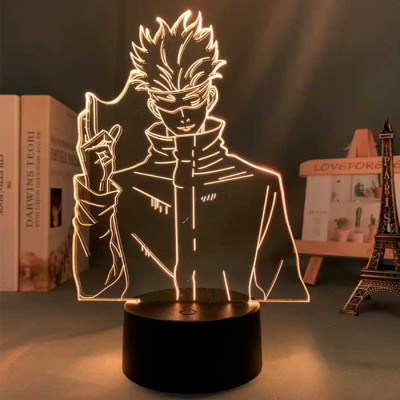 Світильник-нічник Bioworld Годжо Сатору Jujutsu Kaisen Sorcery Fight v2 USB Різнокольоровий (26700)