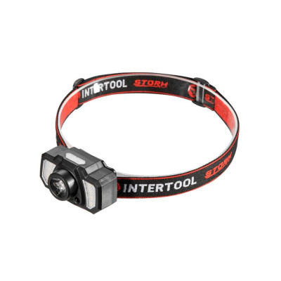Фонарь налобный Intertool-Storm 3Вт x 120Лм x 1200мAч 7 (LB-0311) Фонарь налобный Intertool-Storm 3Вт x 120Лм x 1200мAч 7 (LB-0311)
