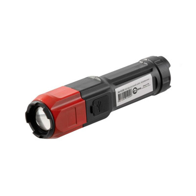 Фонарь ручной Intertool 3Вт 120Лм 1200мAч Черно-красный (LB-0120)
