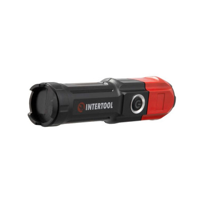 Фонарь ручной Intertool 3Вт 120Лм 1200мAч Черно-красный (LB-0120) Фонарь ручной Intertool 3Вт 120Лм 1200мAч Черно-красный (LB-0120)