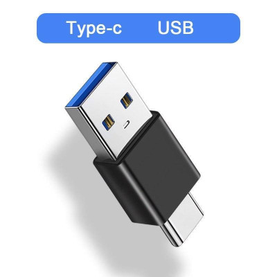 Переходник BIN USB-папа на Type-C-папа Black (C051311) Переходник BIN USB-папа на Type-C-папа Black (C051311)