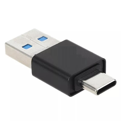 Переходник BIN USB-папа на Type-C-папа Black (C051311) Переходник BIN USB-папа на Type-C-папа Black (C051311)