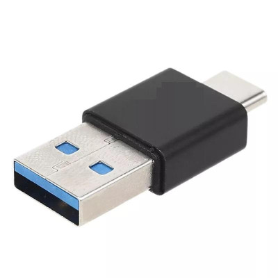 Переходник BIN USB-папа на Type-C-папа Black (C051311) Переходник BIN USB-папа на Type-C-папа Black (C051311)