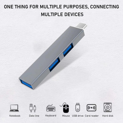 Адаптер переходник GT Type-C 3.1 на USB 3.0 Тёмно-серый (С051249) Адаптер переходник GT Type-C 3.1 на USB 3.0 Тёмно-серый (С051249)