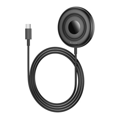 Бездротовий зарядний пристрій Hoco CW61 Ultra thin Magnetic 15W LED Display PD 5V/2A MagSafe Qi Black (36564_3608588)