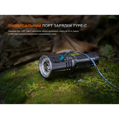 Ліхтар ручний Fenix LR36R 160.7х56.2х55.1 мм Чорний (1047-LR36R) Ліхтар ручний Fenix LR36R 160.7х56.2х55.1 мм Чорний (1047-LR36R)