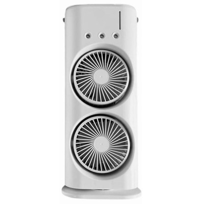 Вентилятор настольный OPT-TOP Double-ended Spray Fan двойной с охлаждением LED подсветка Пульт ДУ Белый (2104618502)