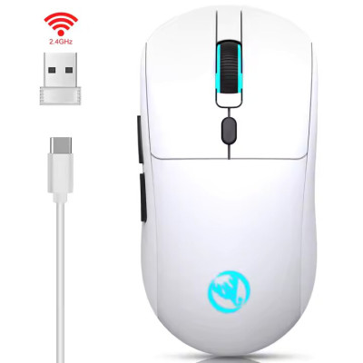 Мышь беспроводная с аккумулятором и подсветкой HXSJ T20 2,4G Hz White Мышь беспроводная с аккумулятором и подсветкой HXSJ T20 2,4G Hz White