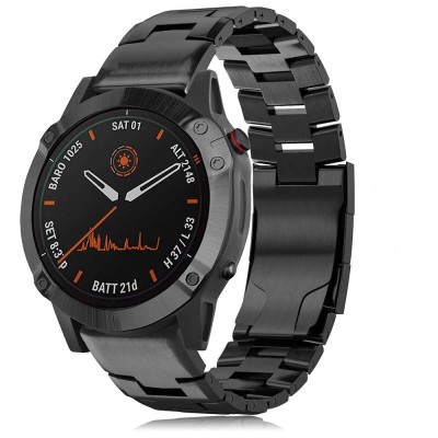 Титановый ремешок BeWatch Garmin 26 мм Black (T2600101)