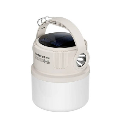 Фонарь кемпинговый SuperFire Solar T22 300 Lumen IP44 Белый (2507744603)