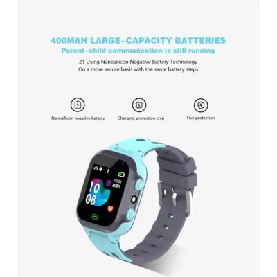 Смарт-годинник дитячий Smart Z1GPS 4G з камерою SIM-карта силіконовий ремінець Blue (17638-hbr) Смарт-годинник дитячий Smart Z1GPS 4G з камерою SIM-карта силіконовий ремінець Blue (17638-hbr)