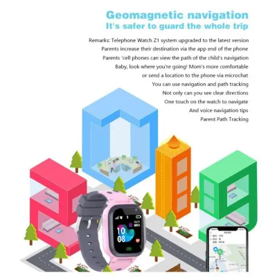 Смарт-годинник дитячий Smart Z1GPS 4G з камерою SIM-карта силіконовий ремінець Pink (17639-hbr) Смарт-годинник дитячий Smart Z1GPS 4G з камерою SIM-карта силіконовий ремінець Pink (17639-hbr)