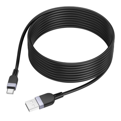 Кабель синхронизации Hoco X109 Silicone USB to Type-C 3A 3m Black (35933_3605842)