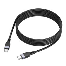 Кабель синхронизации Hoco X109 Silicone 60W/3A Type-C to Type-C 2m Black (35921_3605825)