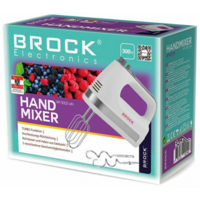 Міксер Brock HM 5003 WH 300 Вт Білий (101362749) Міксер Brock HM 5003 WH 300 Вт Білий (101362749)