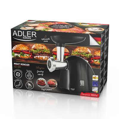 М'ясорубка Adler AD 4811 1800 Вт Чорний (102827958) М'ясорубка Adler AD 4811 1800 Вт Чорний (102827958)
