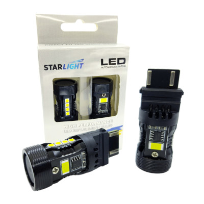 Комплект світлодіодних ламп Starlight LED SL-CB7 Canbus P27W 3156 W2.5X16d 6000K 12V 2 шт Білий Комплект світлодіодних ламп Starlight LED SL-CB7 Canbus P27W 3156 W2.5X16d 6000K 12V 2 шт Білий
