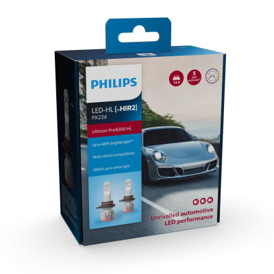 Комплект светодиодных ламп Philips HIR2 9012 11012U92X2 LED Ultinon Pro9200 +400% 12/24V 2 шт Белый Комплект светодиодных ламп Philips HIR2 9012 11012U92X2 LED Ultinon Pro9200 +400% 12/24V 2 шт Белый