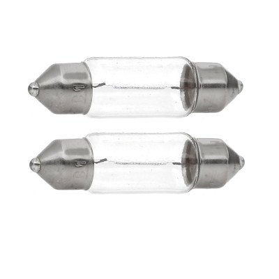 Комплект указательных ламп накаливания Osram 6438-2BL C10W 31mm 12V SV8.5-8 Blister 2 шт Желтый