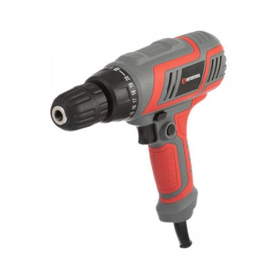 Дрель-шуруповерт электрический INTERTOOL DT-0103 320 Вт Серо-красный (51000)