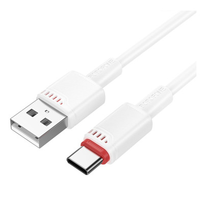 Кабель синхронізації Borofone BX110 Premium USB to Type C 3A 1м White (37241_3611057) Кабель синхронізації Borofone BX110 Premium USB to Type C 3A 1м White (37241_3611057)