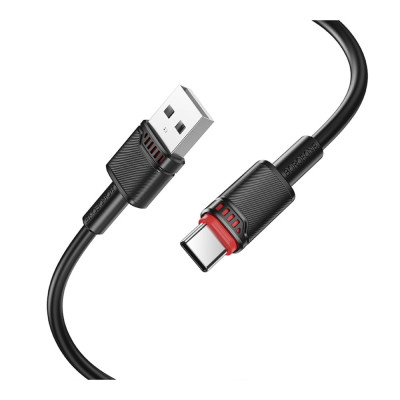 Кабель синхронізації Borofone BX110 Premium USB to Type C 3A 1м Black (37241_3611058) Кабель синхронізації Borofone BX110 Premium USB to Type C 3A 1м Black (37241_3611058)