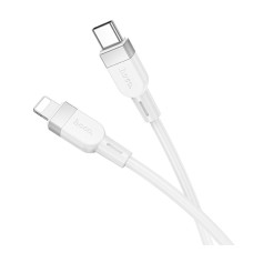 Кабель синхронізації Hoco X109 Silicone PD27W/3A Type-C to Lightning 1m White (35917_3605819)