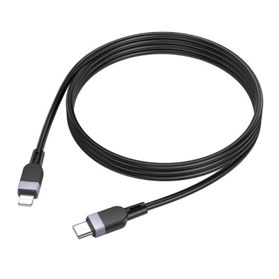 Кабель синхронізації Hoco X109 Silicone PD27W/3A Type-C to Lightning 1m Black (35917_3605820)