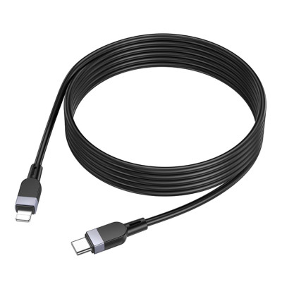 Кабель синхронізації Hoco X109 Silicone PD27W/3A Type-C to Lightning 2m Black (35918_3605821)